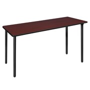 REGENCY Kee Folding Tables, 72 W, 24 L, 29 H, Wood, Metal Top, Mahogany MTF7224MHBK